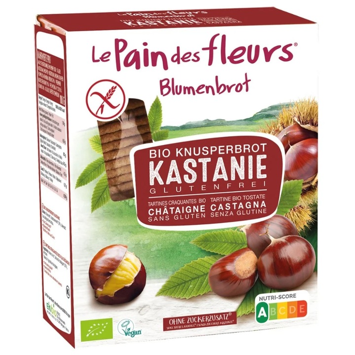 Paine crocanta cu castane fara gluten, eco - Blumenbrot - eMAG.ro