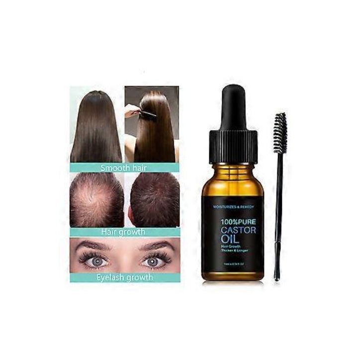 100% tiszta organikus ricinusolaj hajra, szempillára, bőrre, testre, körmökre 100ml