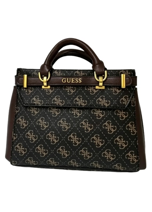 GUESS női tote táska, barna mintás, 23.5x17x6cm