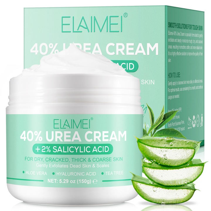 Elaimei Urea krém, hidratáló, E-vitamin, aloe vera, 100ml