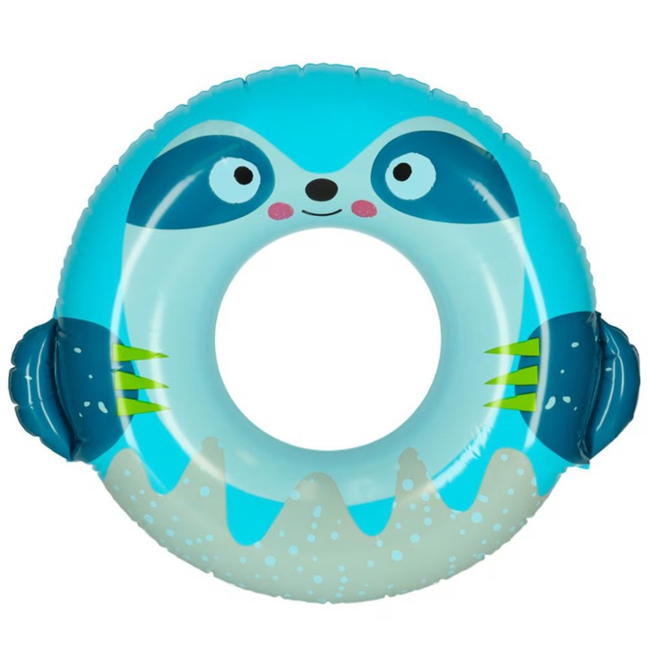 Colac gonflabil de inot cu design animal 76 cm, max. 40 kg, Lenes, 8&plus, ani, Intex 59266