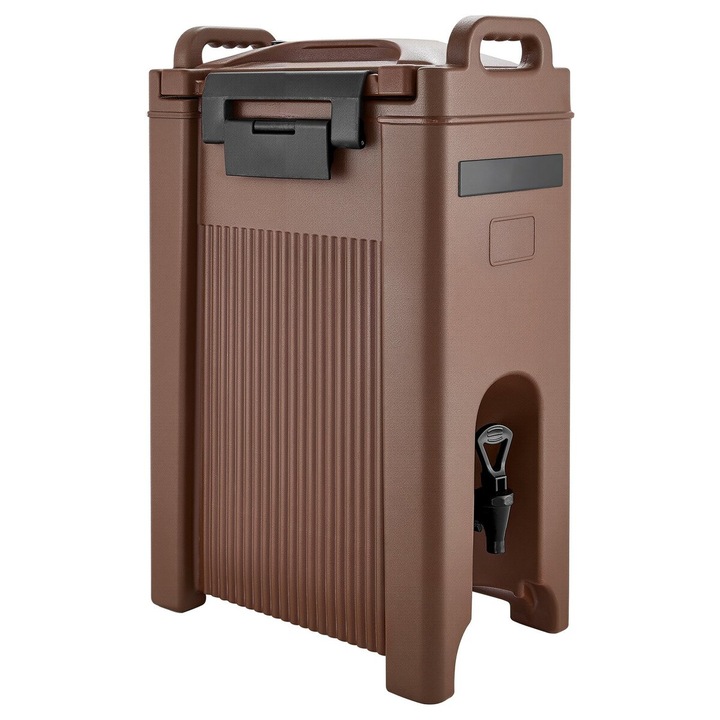 Изолиран диспенсър за напитки VEVOR 19L кафяв 42.5x25.7x65.5cm