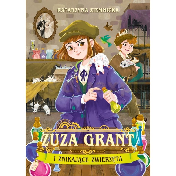 Gyermekkönyv Srebrny Las Zuza Grant kaland, rejtély, humor, 8-12 év