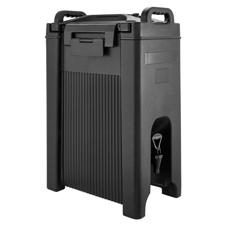 Изолиран диспенсър за напитки VEVOR 19L черен, комплект от 2 бр., 425x257x655mm