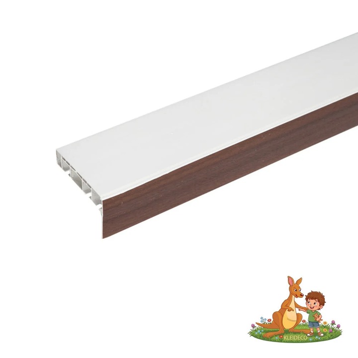 Sina perdea PVC Kleideco Berlin, 3 canale, cu masca decorativa, 400 cm, NUC, accesorii incluse