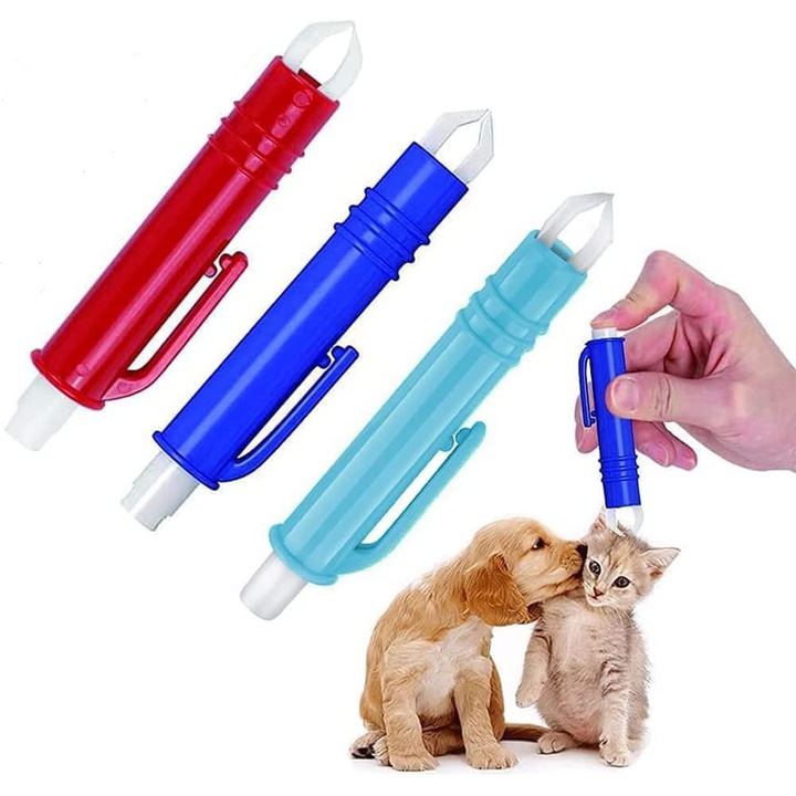 Penseta pentru indepartarea capuselor, set de 3 piese pentru caini si pisici, carlig pentru capuse, set de instrumente pentru indepartarea capuselor, instrument de curatare a animalelor de companie pentru caini si pisici