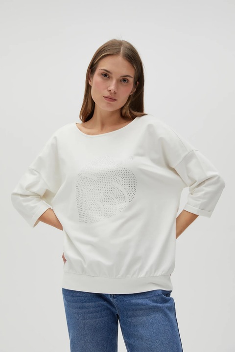 L-BL-4600 BLUZA, Alb