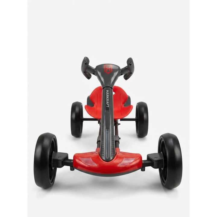 Kart electric pliabil, alimentare 12V, control parental prin telecomanda, 2 viteze, Inainte / Inapoi, Rosu+Negru