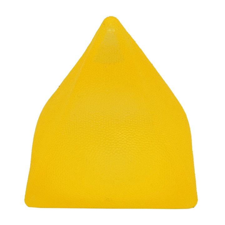 Piramida Fidget 3D Squishy Antistres, Flippy, Jucarie Antistres pentru Copii/Adulti, Comprimabil cu Revenire, Galben 7 x 6 x 6 cm, 130 gr, Galben