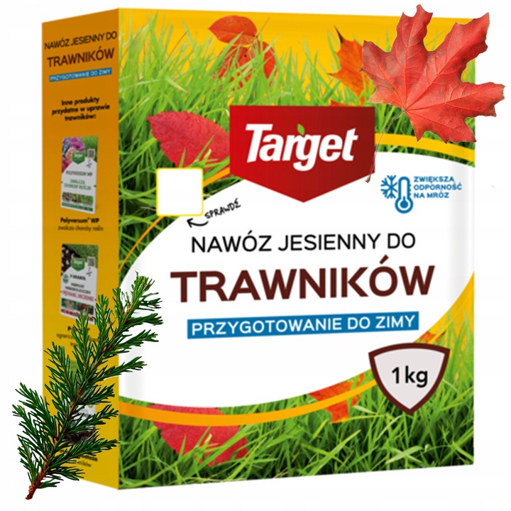 Ingrasamant De Toamna Pentru Gazon, Target, 1 kg, Pentru 50 m2, Imbogatit Cu Fier, Fara Azot, Pregateste Peluza Pentru Iarna, Creste Rezistenta La Inghet Previne Bolile Muschiul, Fertilizant Intretinere Iarba Nutritie Radacini Toamna