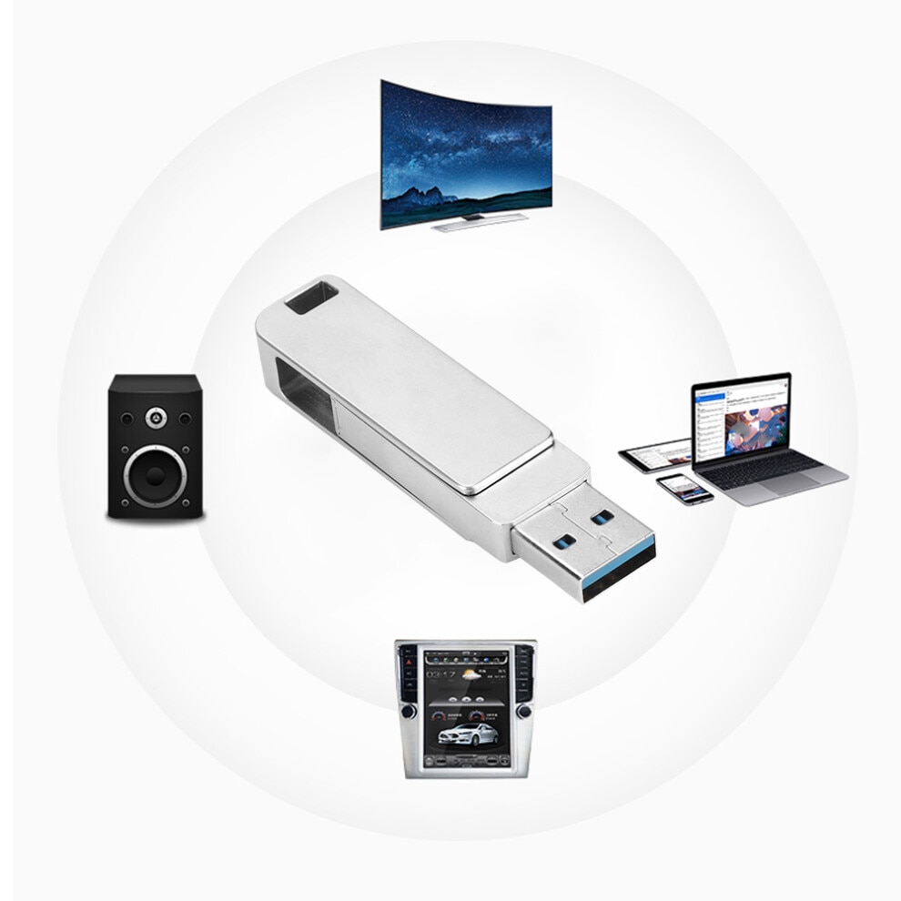 Stick USB 16GB dual interface rotativ, viteza mare, portabil - eMAG.ro