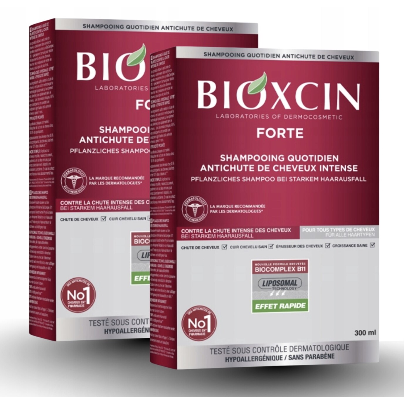 Biocomplex Set of 2 Bioxcin Forte Herbal Shampoo Against Hair Loss Biocomplex B11 ...