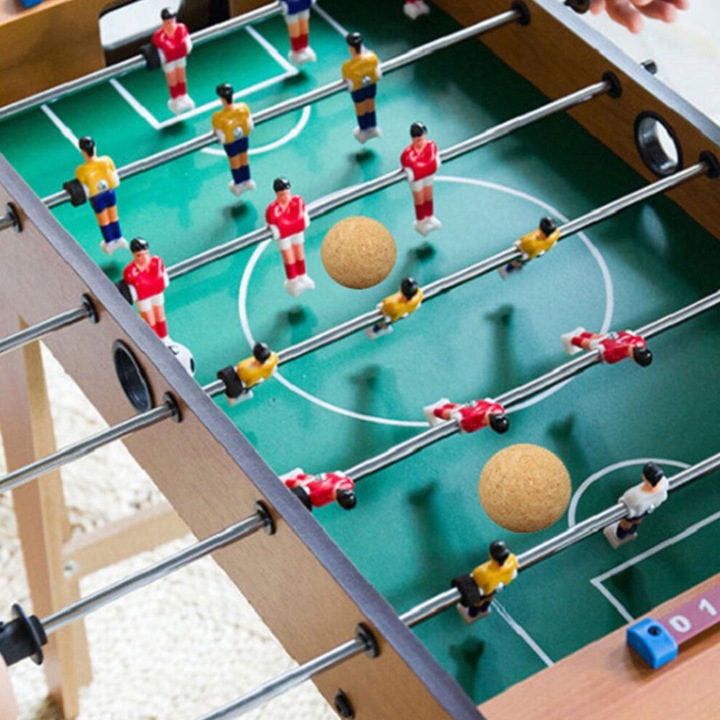 Set 7 mingi foosball, material pluta, bej, 3.6x3.6cm