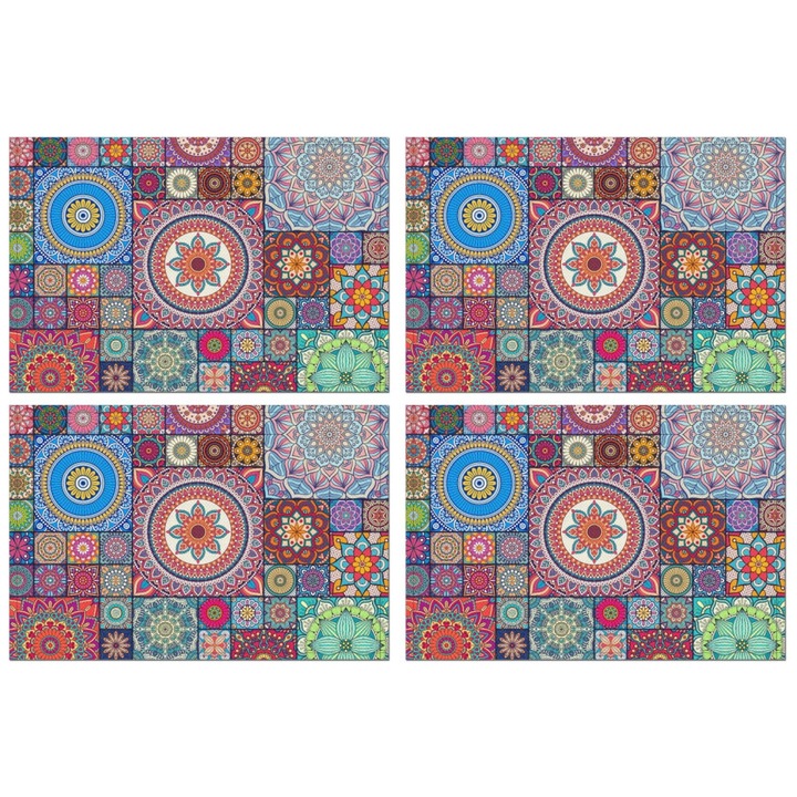 Set 4 servetele masa boho, in, tribal, 30x45cm