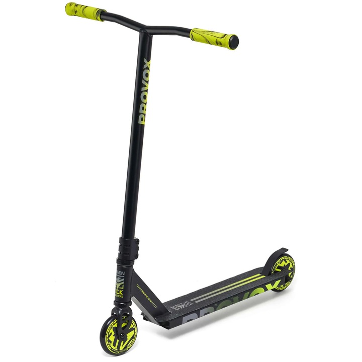 Trotineta Raven Evolution Provox, 110mm, Negru/Lime