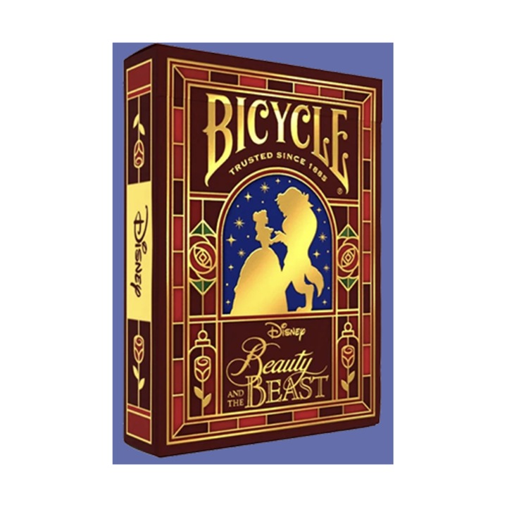 Carti de joc premium Bicycle Disney Beauty and the Beast by USPCC