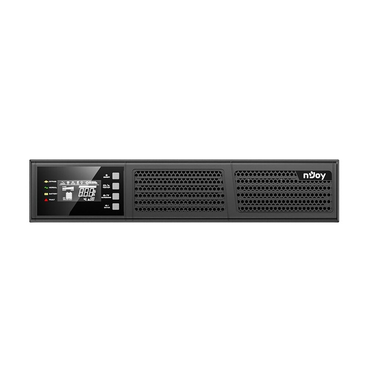 UPS Rackabil 2U Runa 1K, 1kVA / 900W, dubla conversie, On-line, 4 x IEC, special pentru rack ingust