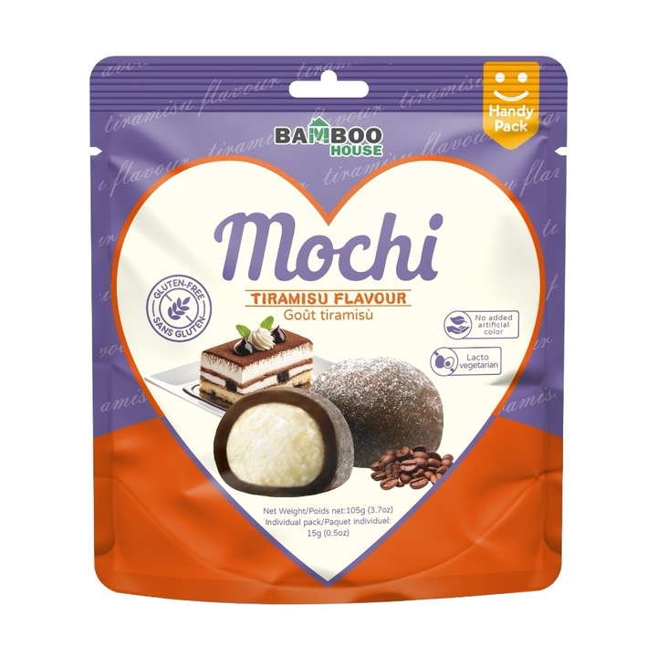 Mochi - Desert Japonez din orez cu aroma tiramisu 105gr