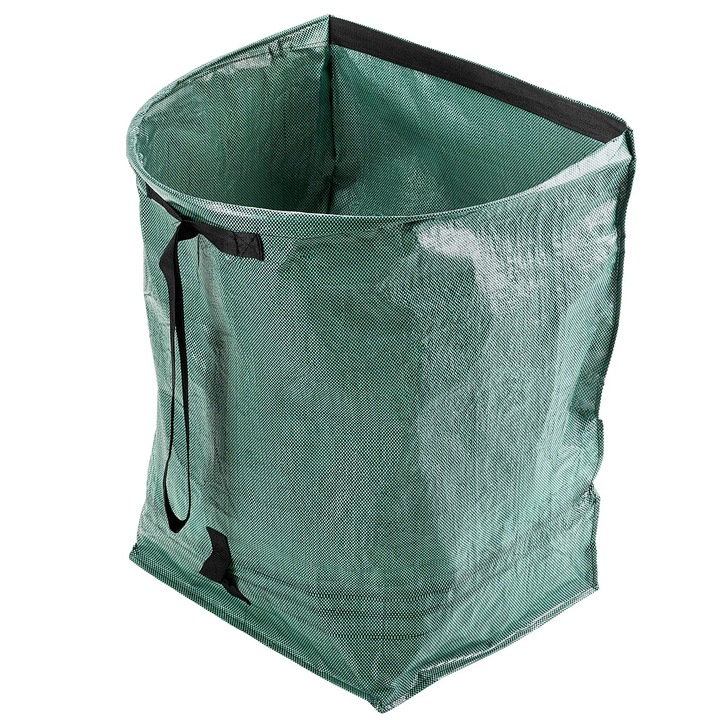 Kerti zsák, Kerti hulladékgyűjtő zsák, Összecsukható, Nagyon ellenálló, Fogantyúkkal, 200 l