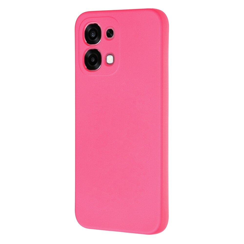 Husa pentru Oppo A6 Pro 4G / A6 Pro 5G Daden® Silicon SoftFlex, Ultra Slim, Protectie sporita, Interior de microfibra, Roz neon