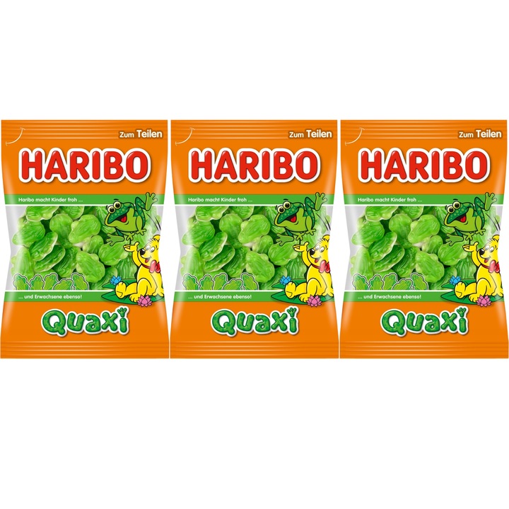 Quaxi broasca jeleu 175g - Haribo-3x