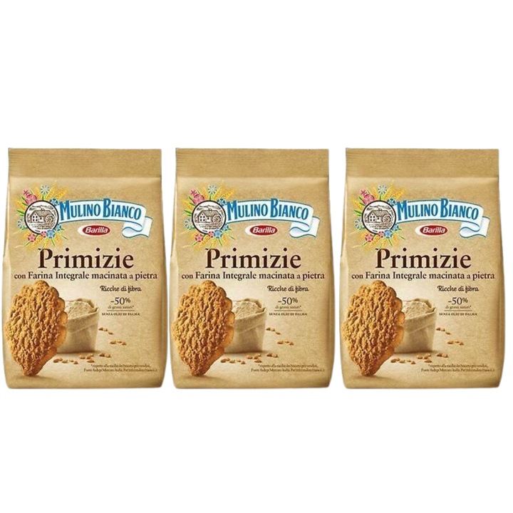 Set biscuiti, Mulino Bianco, Primizie, 700 g, 3 bucati