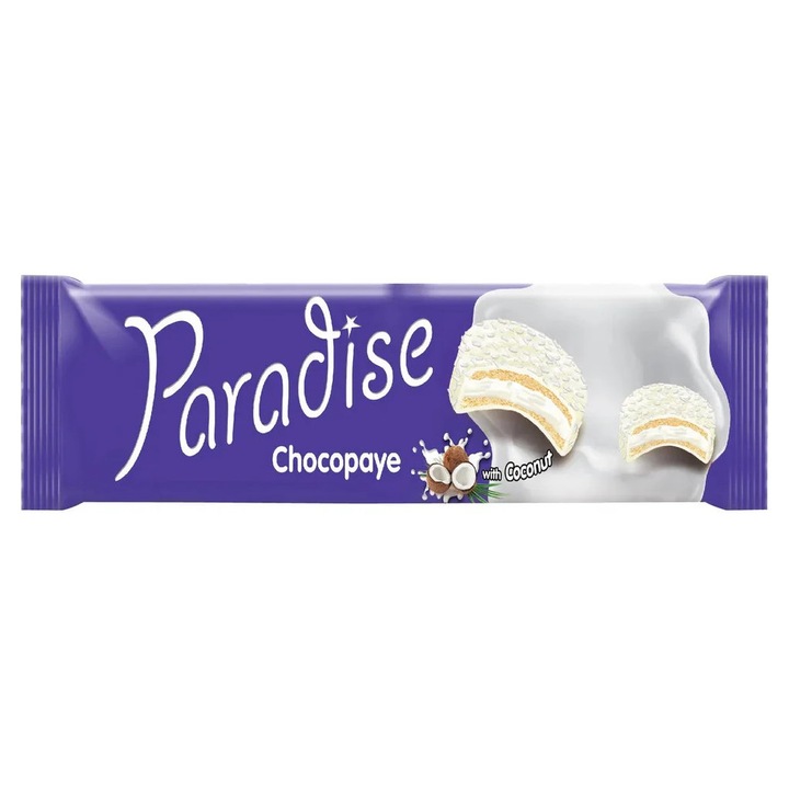 CHOCO PAYE – Biscuiti cu Marshmallow, Cocos si Glazura de Lapte – 57g x 24