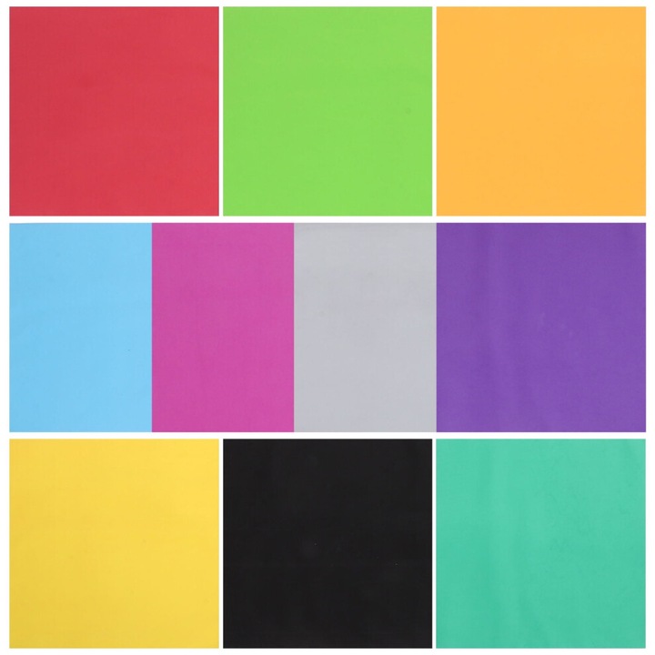 Set 10 foi spuma EVA multicolor 50x50cm pentru creatii manuale