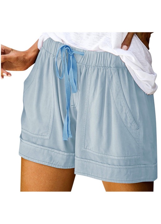 Pantaloni scurti dama, pantaloni scurti stil Boho, elastica, Uni