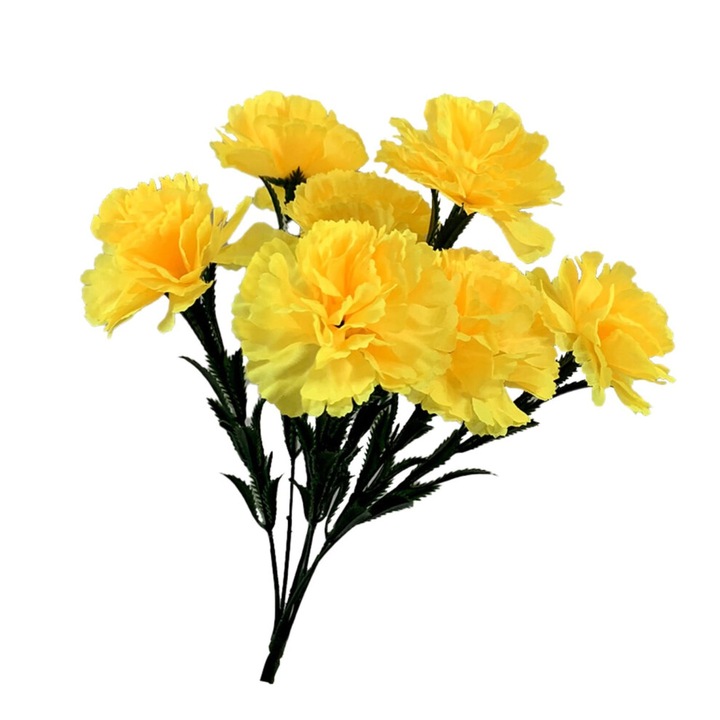 Műszegfű csokor, sárga, 41cm, 1 db-os szett