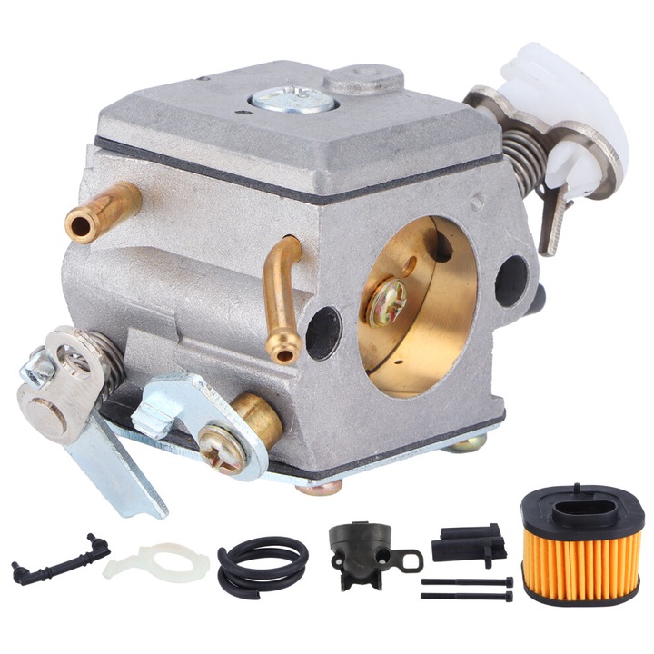 Kit reglaj carburator fierastrau cu lant, filtru aer, furtun combustibil, tija acceleratie, colector admisie, 371, 372XPW, multicolor