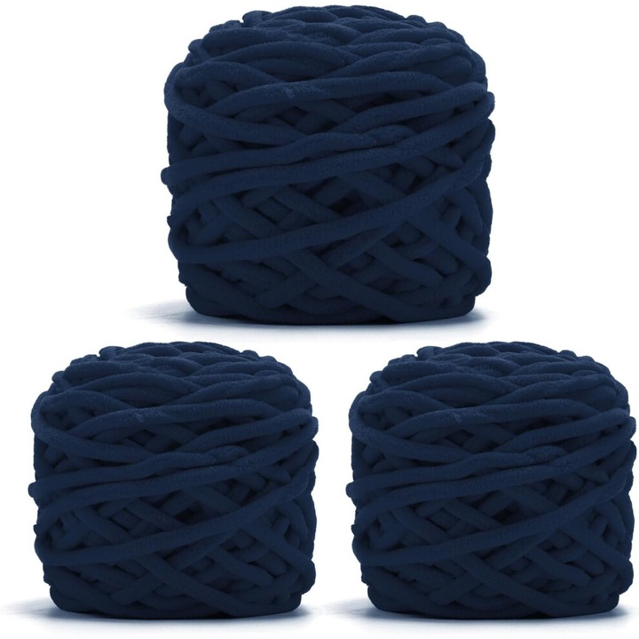 Chenille fonal kötéshez és horgoláshoz, vastag, 100g, 3 vagy 8 darabos szett, többszínű