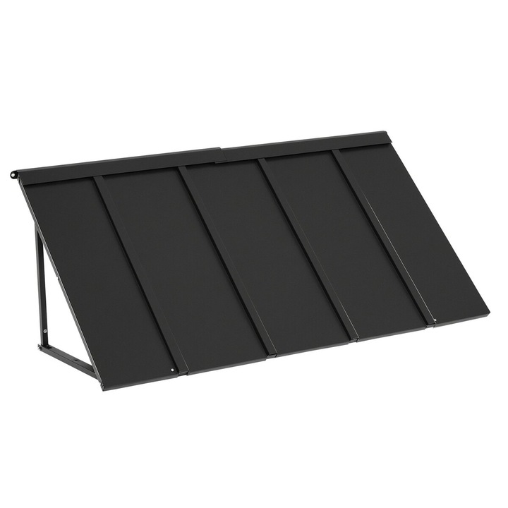 VEVOR fix fém előtető 143x61cm, időjárásálló ajtókhoz és ablakokhoz