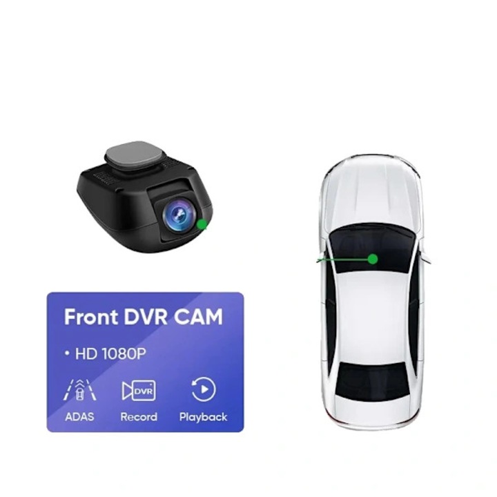 Camera auto DVR, 1080P, unghi 120, cablu 6m, negru