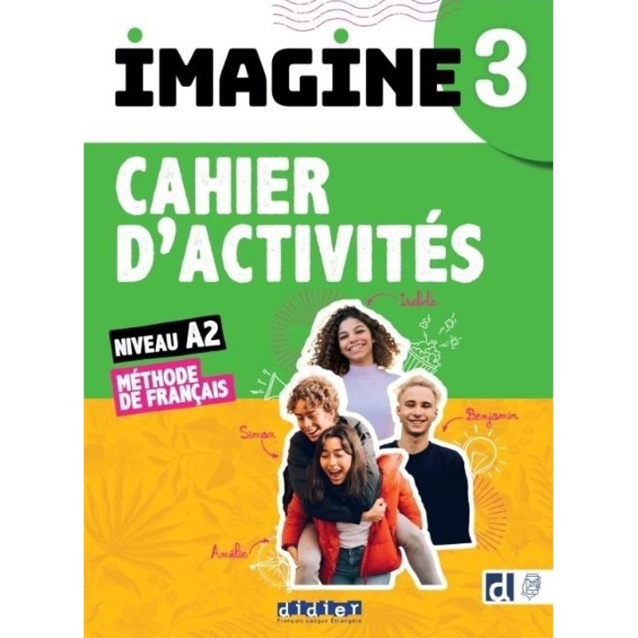 Didier Imagine 3 francia nyelv gyakorlókönyv A2 online hozzáféréssel