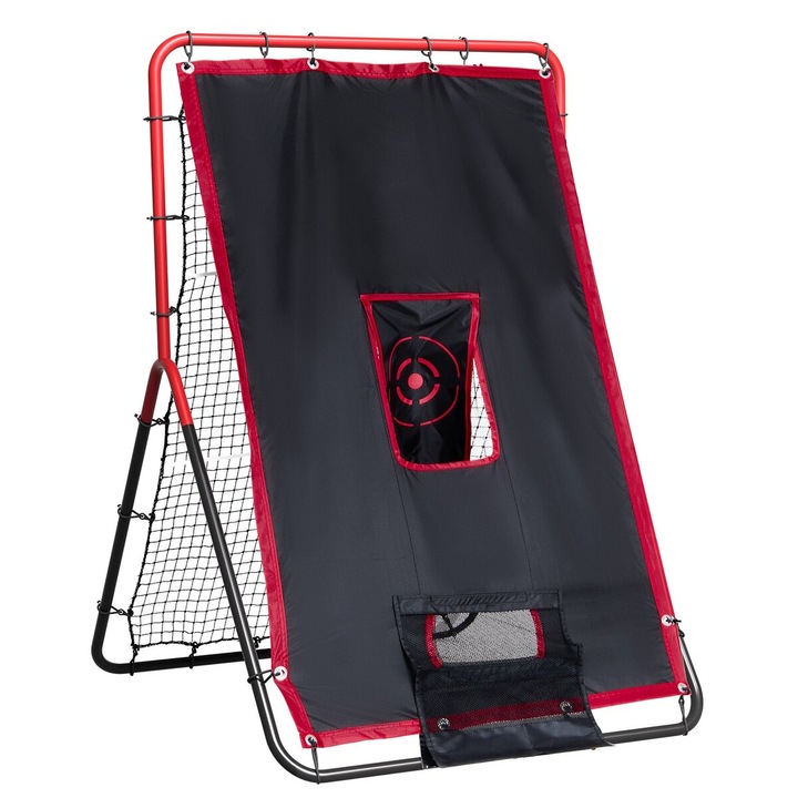 VEVOR baseball edzőháló 3x4.5ft hordozható acél dupla