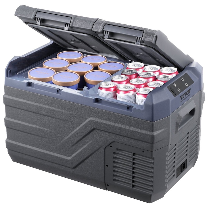 Frigider auto VEVOR 25L dual zone portabil, reglabil -20-20°C, 618x376x372mm