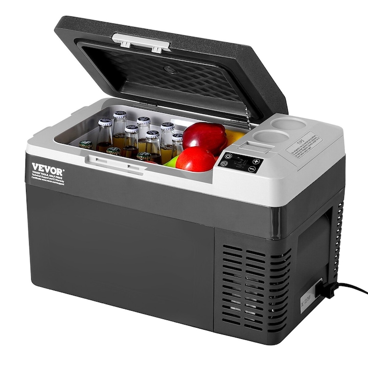Frigider auto portabil VEVOR 25L compresor reglabil albastru 58.6x32x37cm