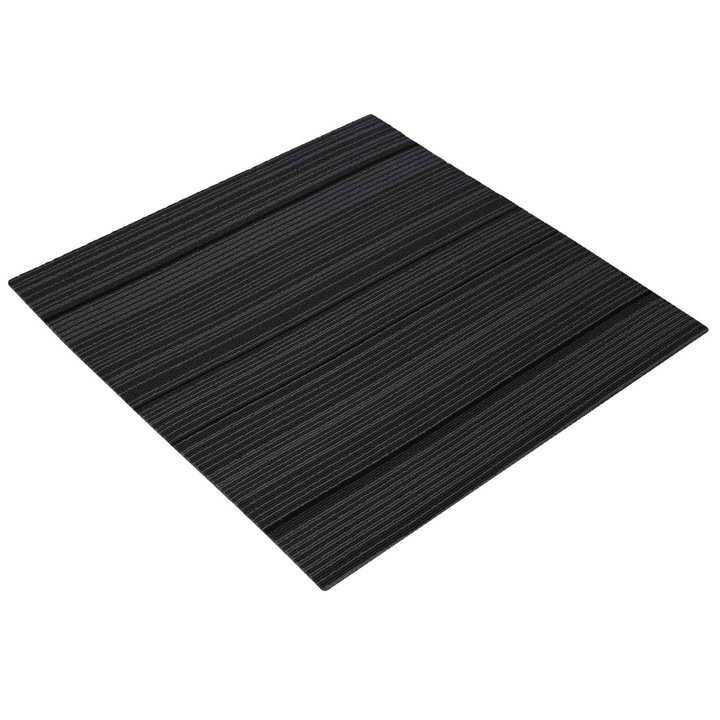 Placa de carpeta vidaXL, Dungi Gri deschis 50 x 50 cm 4 pcs PP si bitum