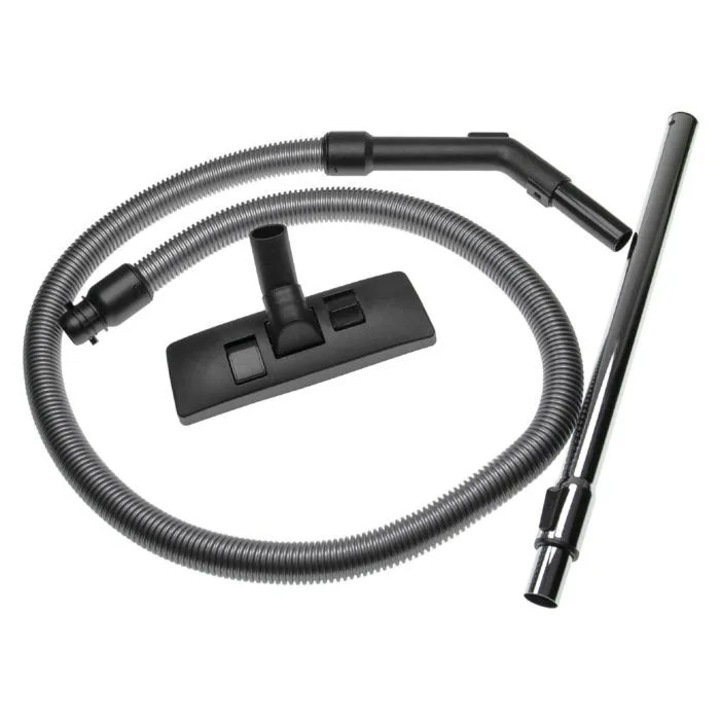 Set accesorii aspirator 3 piese, tub telescopic, duza podea, negru