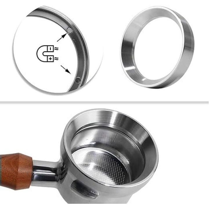 Set 4 manere capac oala, inox si bakelit, negre, universale