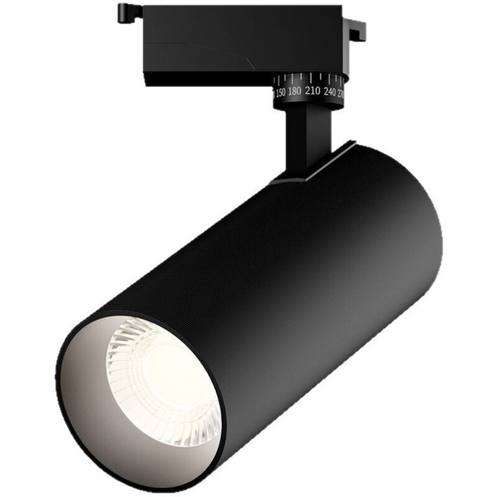 Sínvilágítás rendszer, 30W, természetes fehér fény, fekete