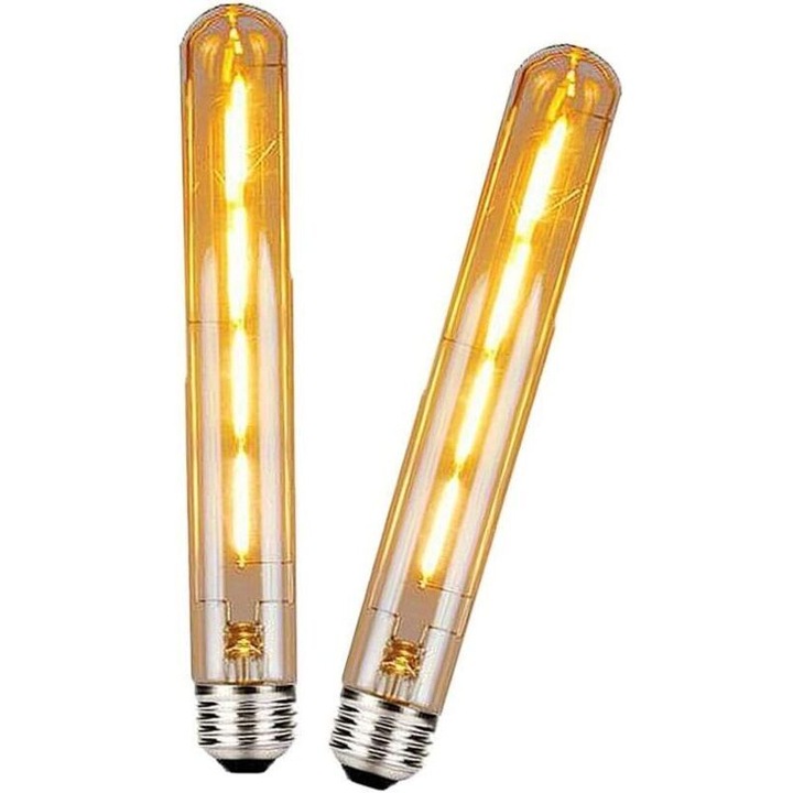Bec LED vintage tub lung 4W E27 alb cald 2700K 30x225mm