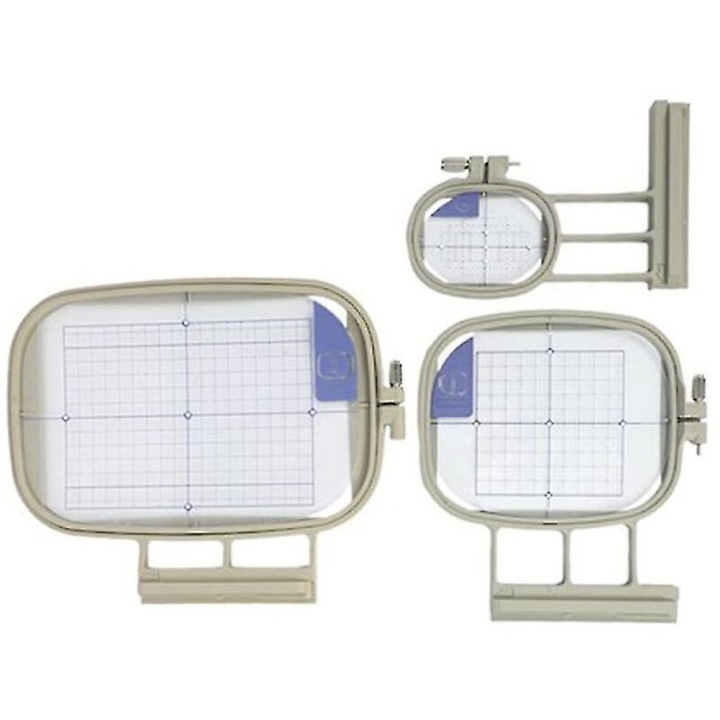3 darabos hímzőkeret szett, műanyag, 25x60mm, 100x100mm, 130x180mm