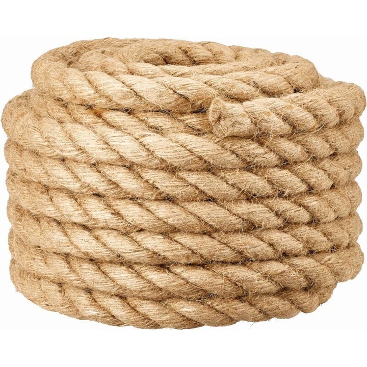 Sfoara naturala iuta 20mm 10m bej rezistenta durabila