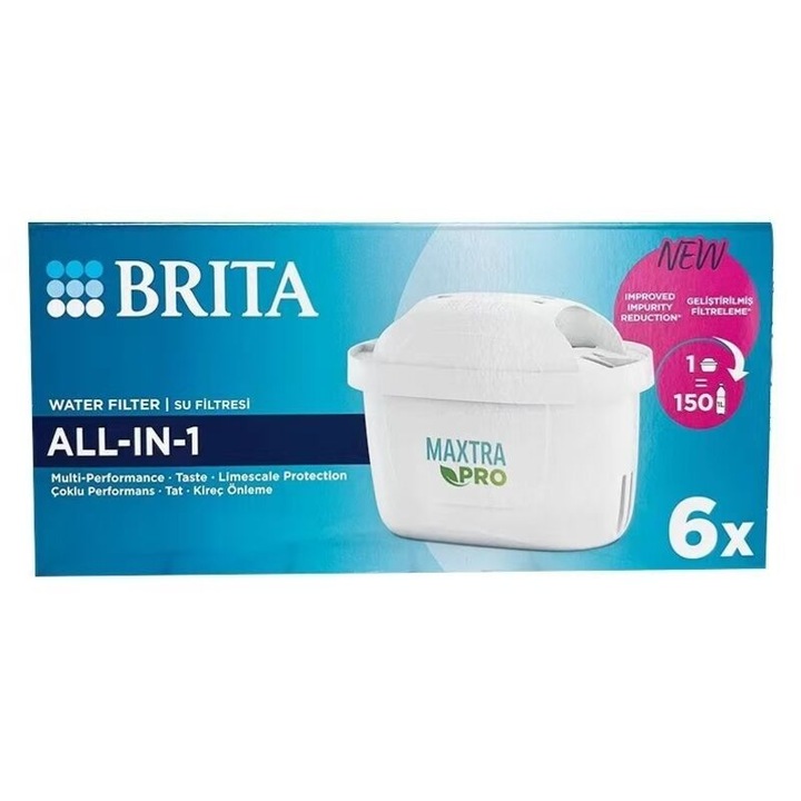 Cartuse filtrante apa set 6 buc multicolor 24.1x11.5x11.8cm