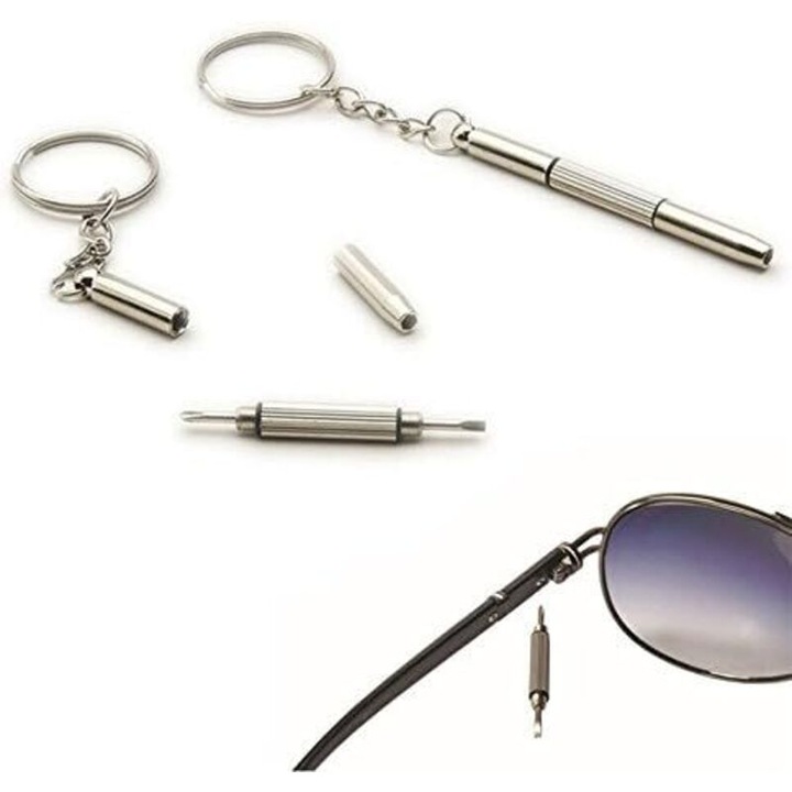 Surubelnita mini, multibit, negru, mic