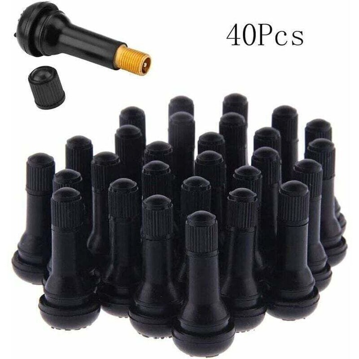 40 db TR413 fekete gumi szelep készlet 45x11.3mm tubeless