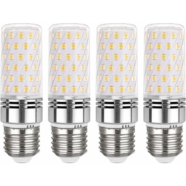 Bec LED E27 16W 4000K 1450LM 32x108mm set 4 buc