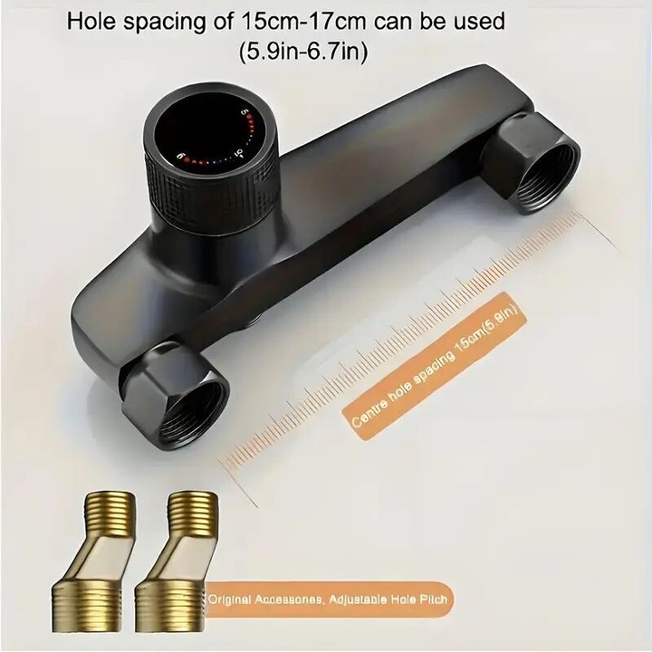 Стенен смесител за баня, кран за вана OEM, месинг, хром, 1 бутон, 15x20см